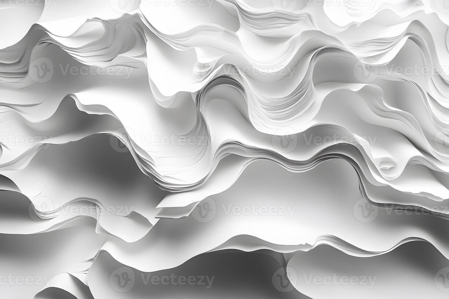 Abstract Wavy Paper Layers Pattern for Modern Design and Texture Concepts photo