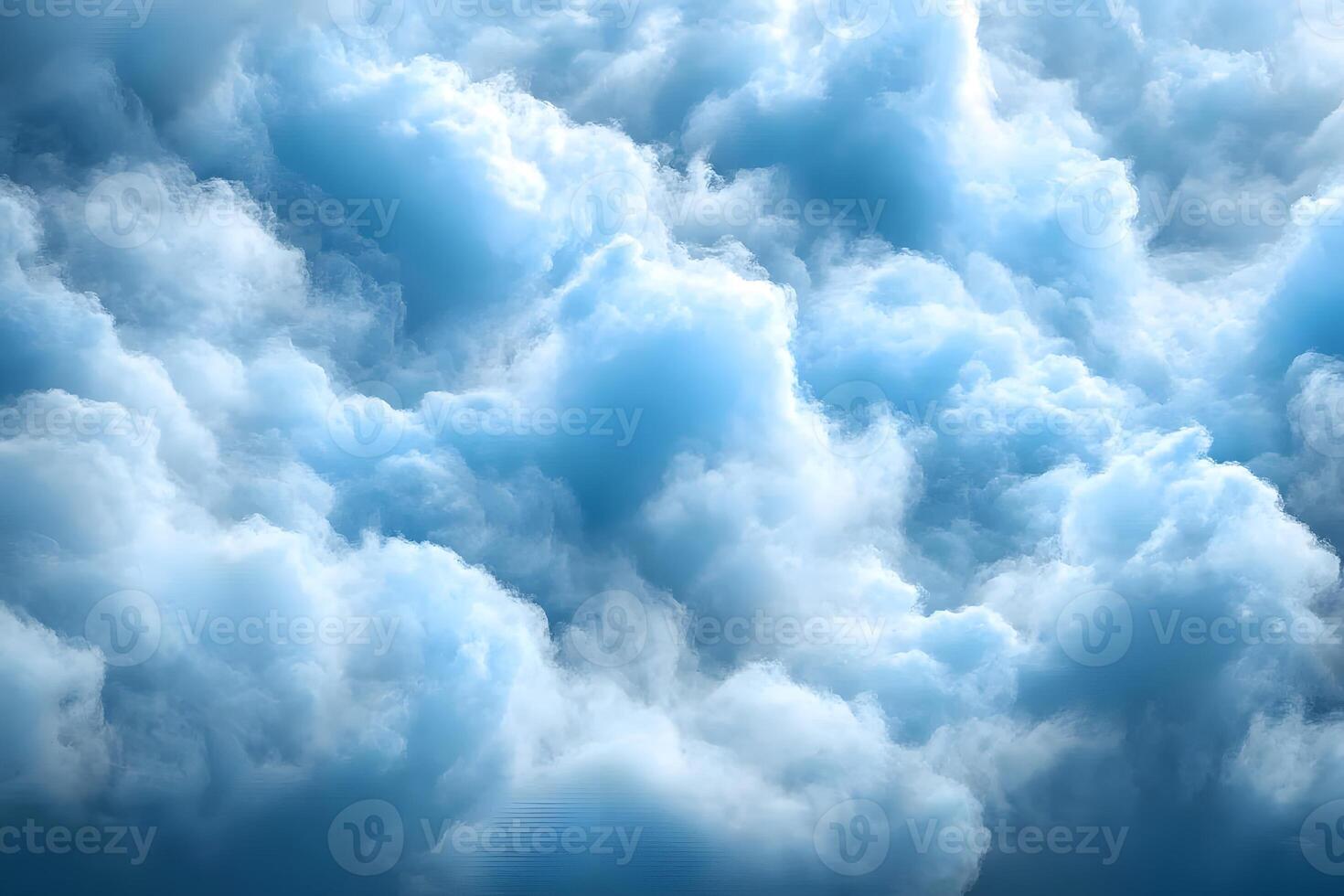 Dreamy Blue Sky Clouds - Conceptual Background for Posters and Designs photo