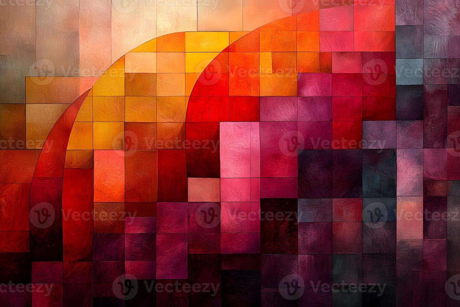 Vibrant Abstract Geometric Pattern for Modern Art and Design photo