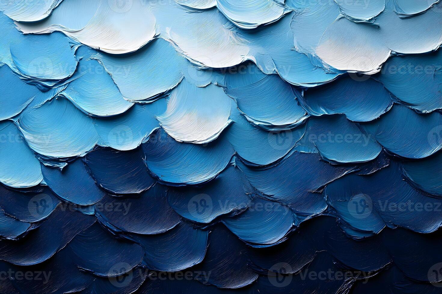 Textured Blue Abstract Art Background - Waves of Paint for Creative Design photo