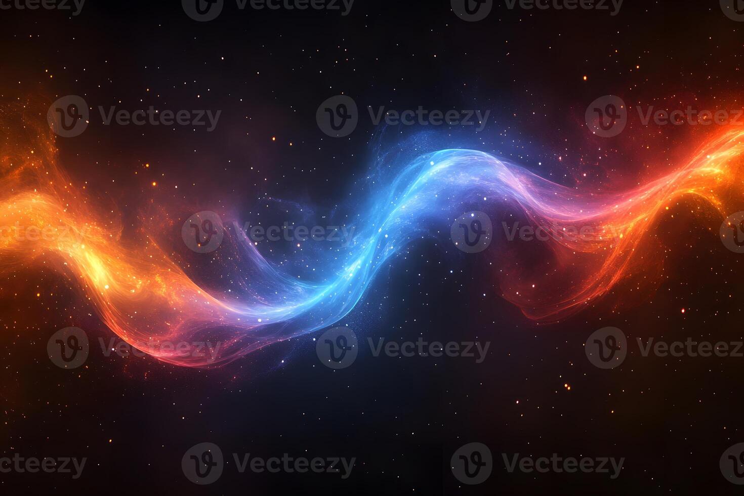 Cosmic Energy Stream in Space - Vibrant Abstract Nebula Design for Posters and Backgrounds photo