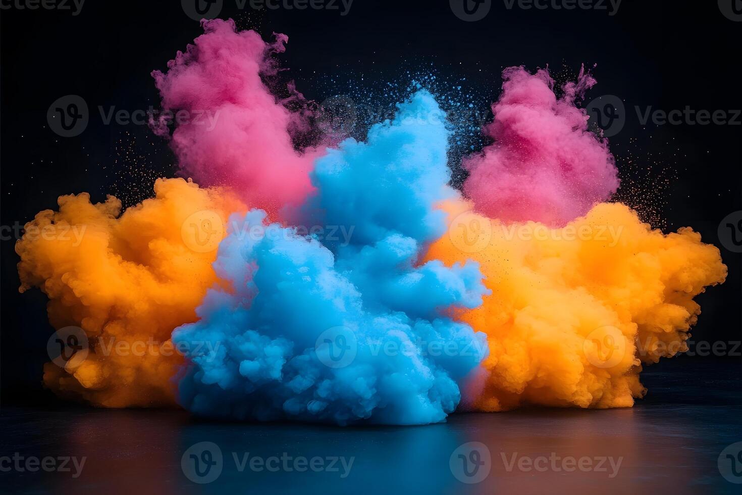 Vibrant Color Explosion Abstract Art for Creative Design and Decor photo
