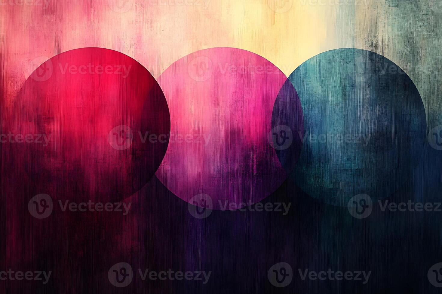 Vibrant Abstract Art with Overlapping Circles in Rich Gradient Colors for Creative Design photo