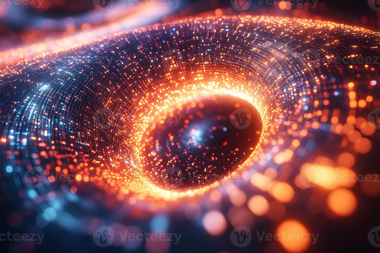 Futuristic Vortex of Dynamic Energy Particles for Sci-Fi Design photo