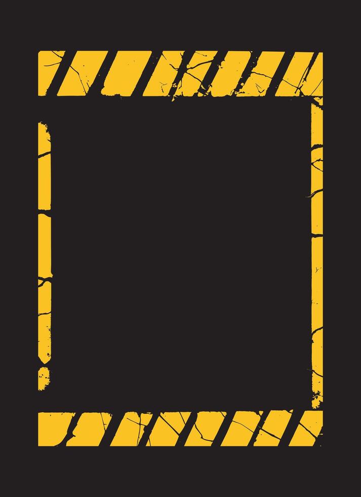police line frame, unique frame with police line theme for photo ,invitation card, social media vector