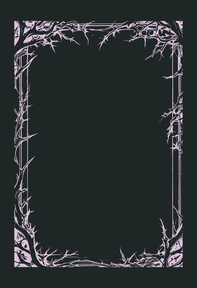 root frame, horror frame, root frame horror theme, photo frame horror, poster band frame vector