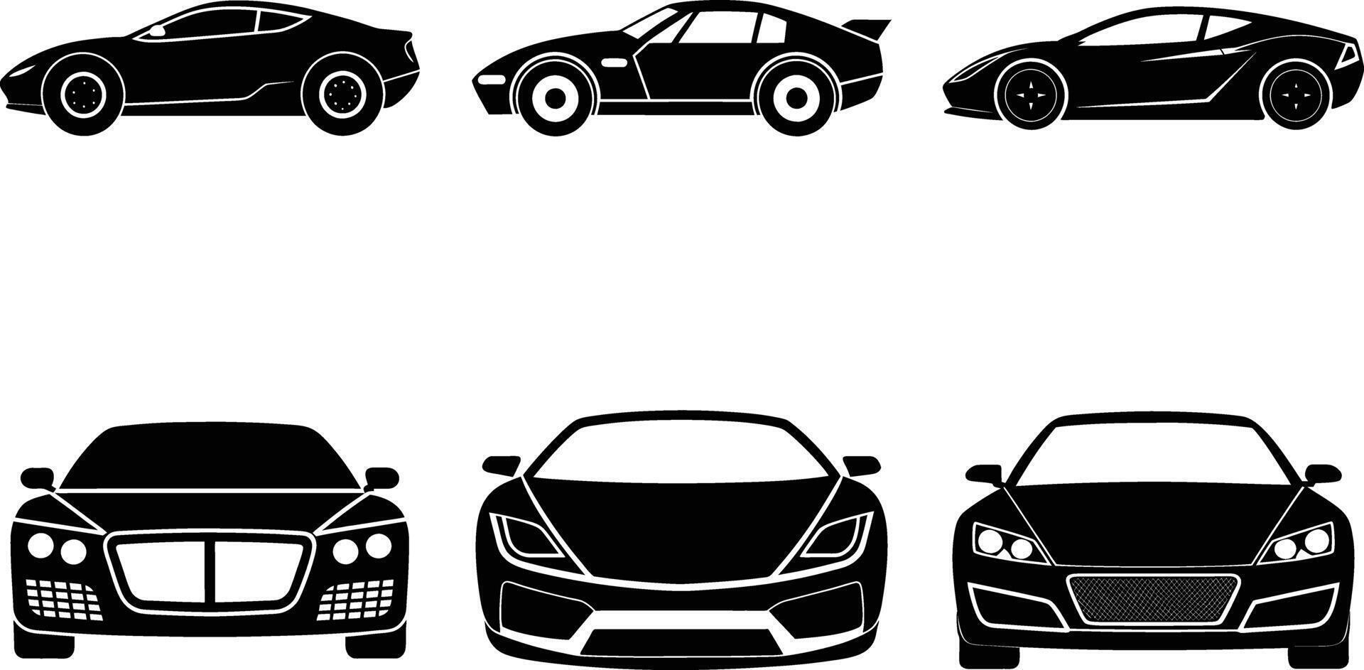 Roadster silhouette capturing motion and elegance vector