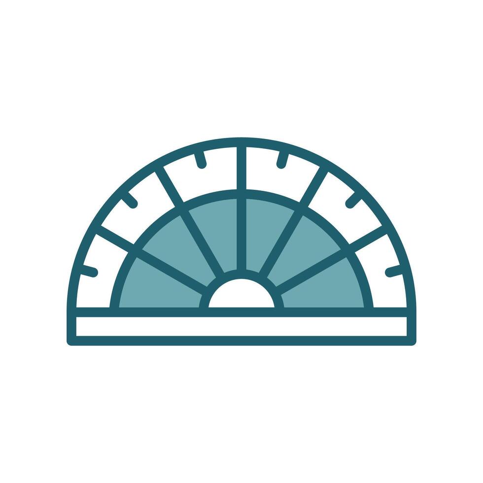 Perfect Protractor Icons for Geometric and Math Designs vector