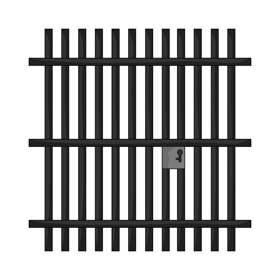 illustration of Prison Bars vector