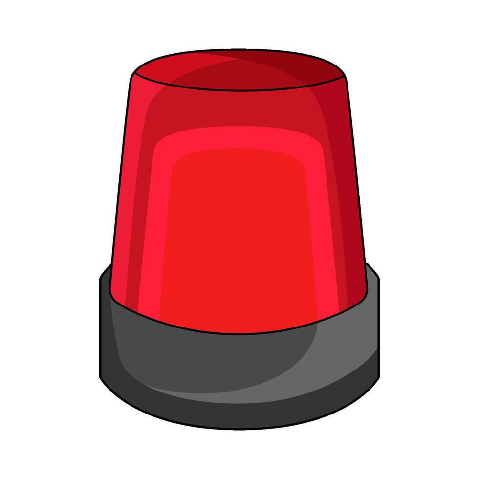 illustration of Siren Lights vector