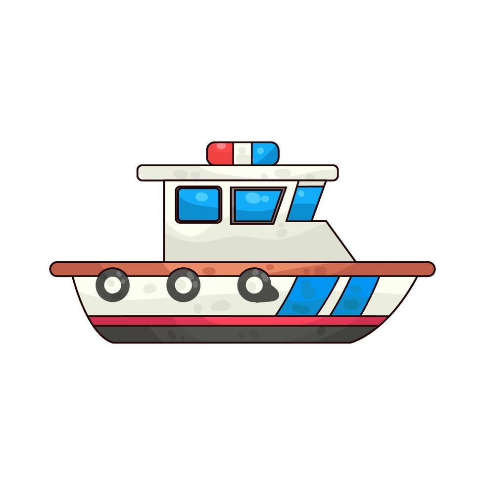Patrol Boat illustration vector