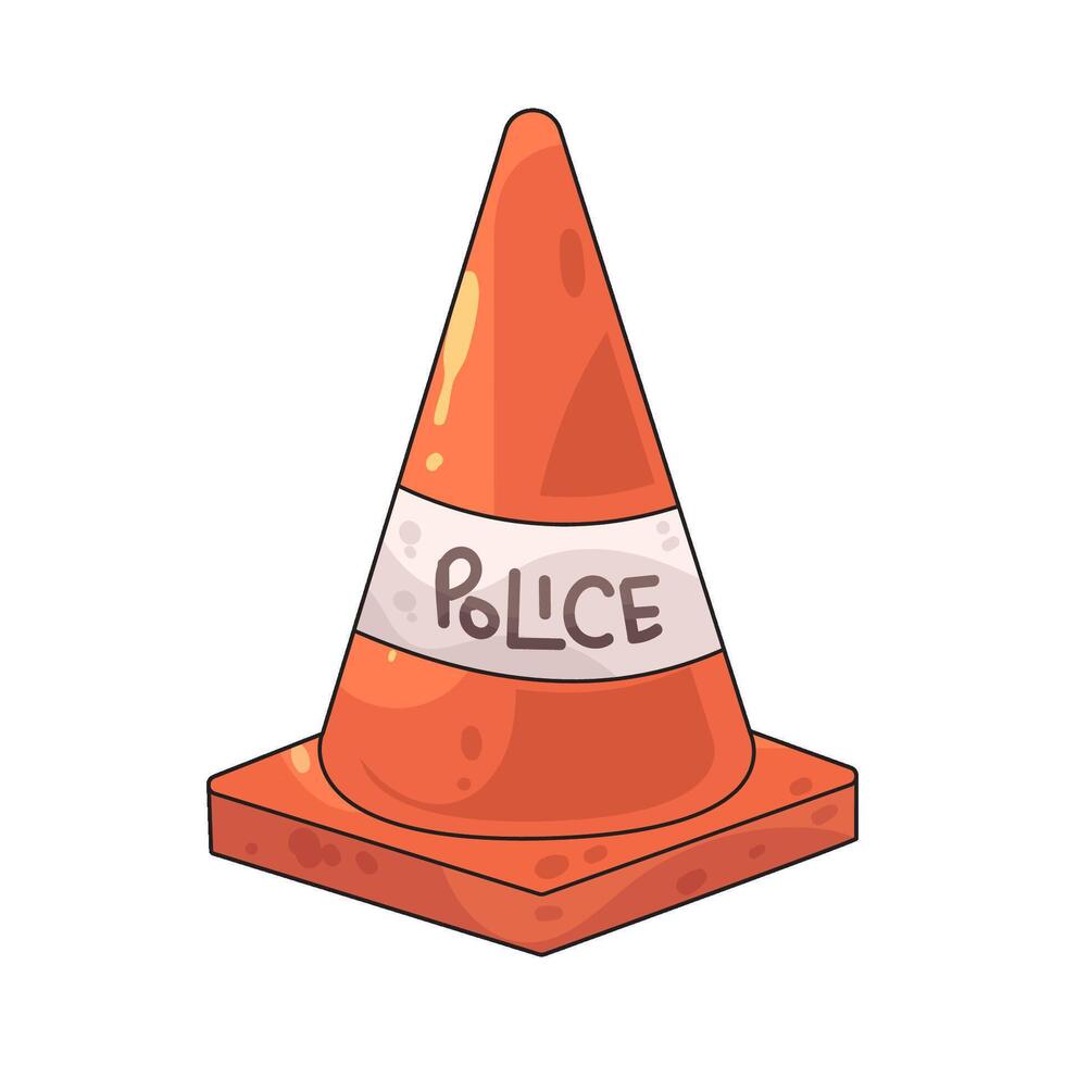 road traffic Cone vector