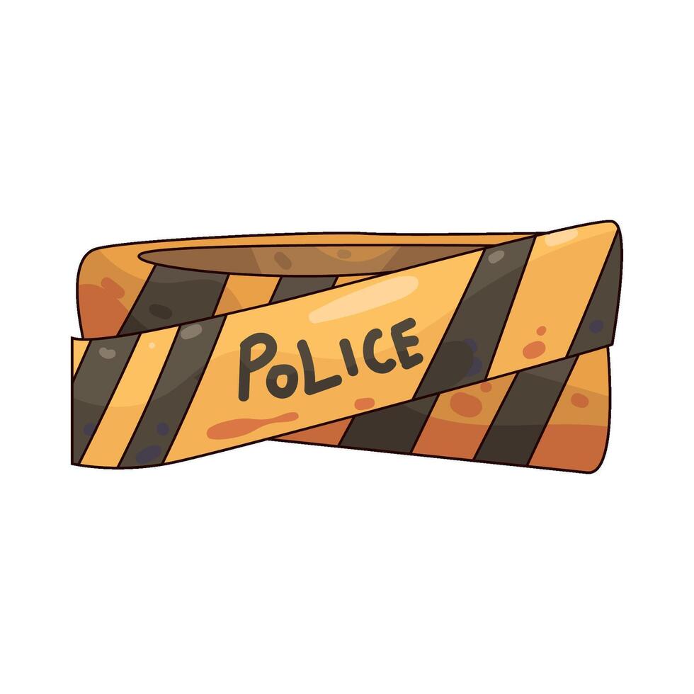 Police Tape illustration vector
