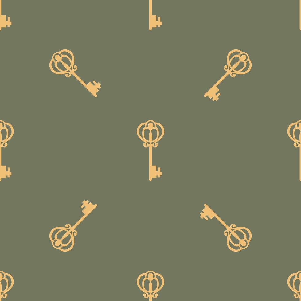 Seamless pattern with keys. Endless textures for your design vector