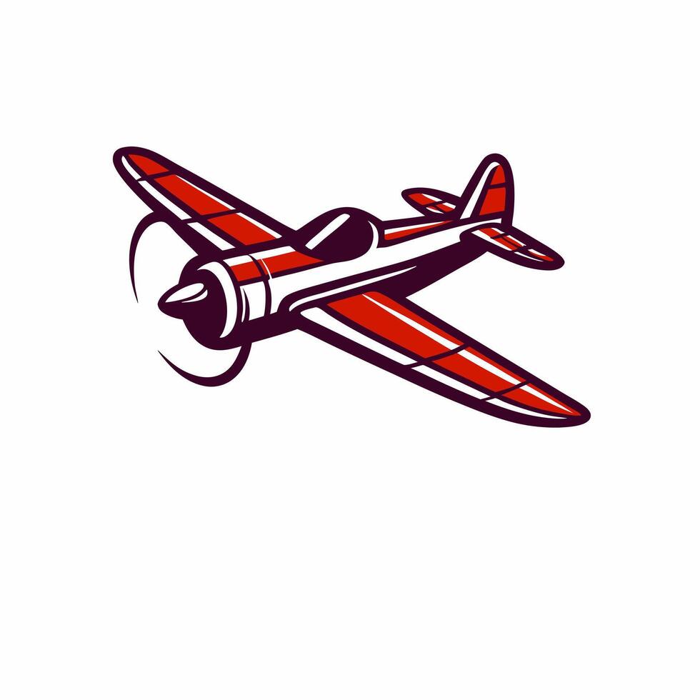 plane drawing on white background, airplane model sports vector