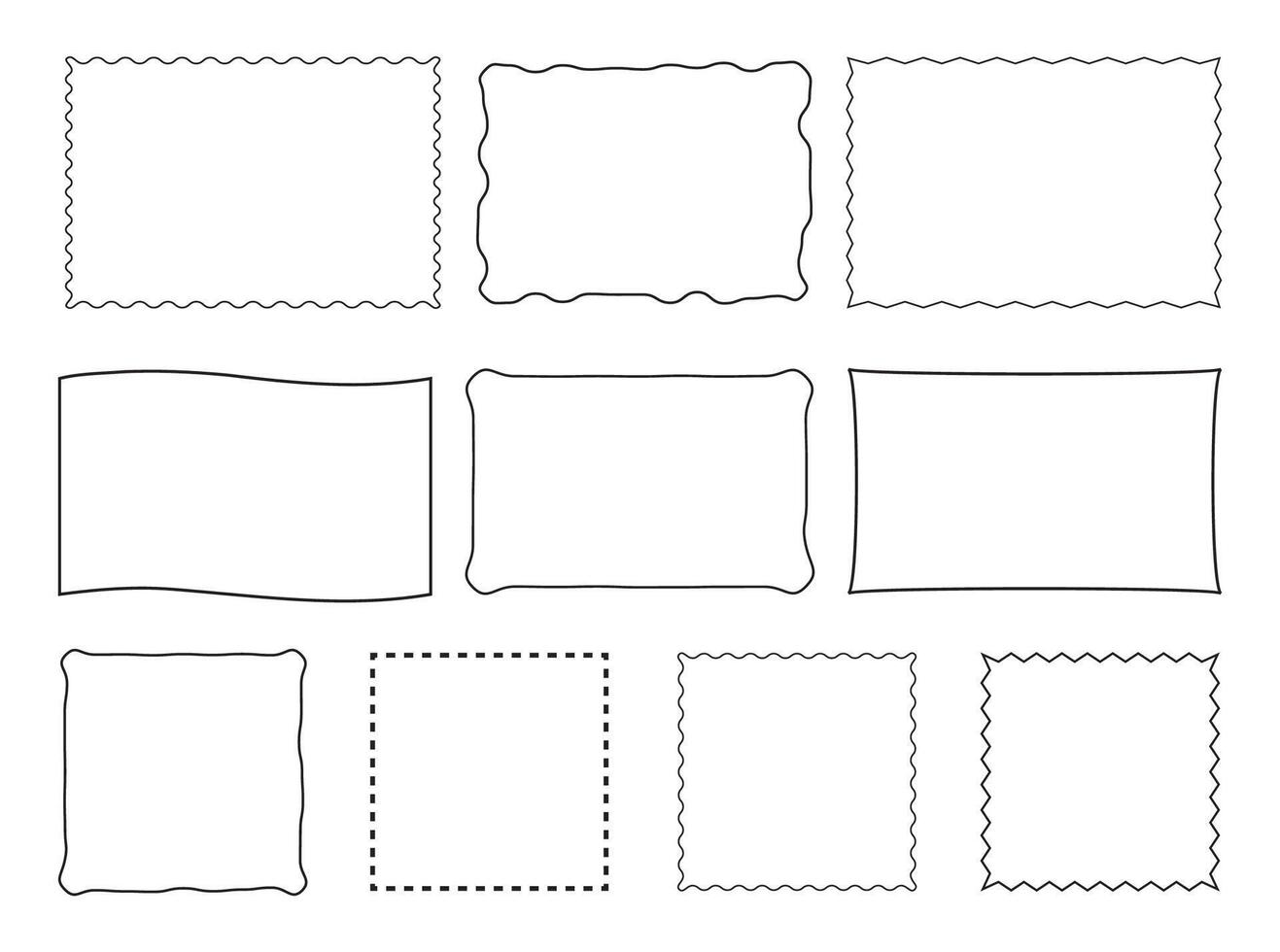 Rectangle frame and border decorative background. vector