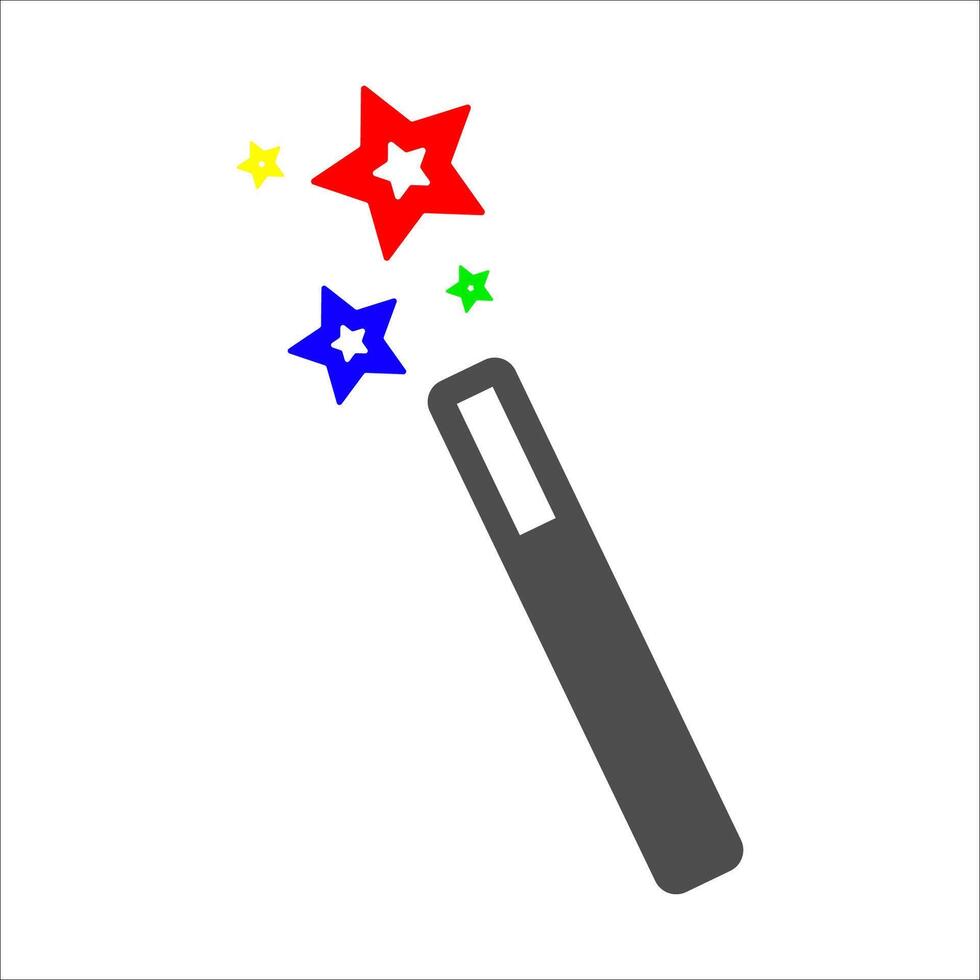 magic wand icon illustration vector