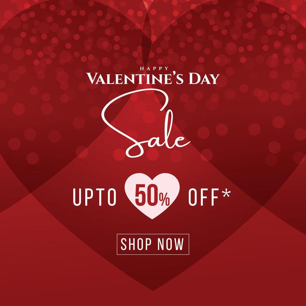 Valentine Day Sale vector