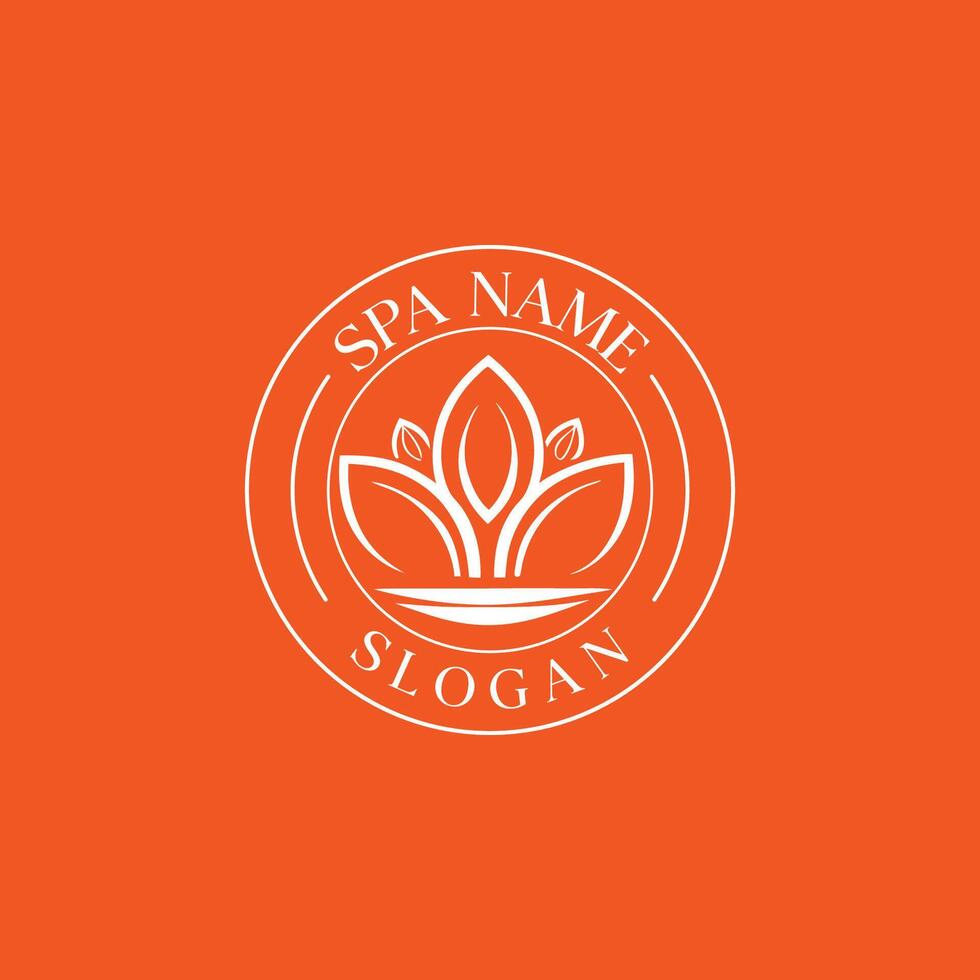 spa logo template for spa business vector