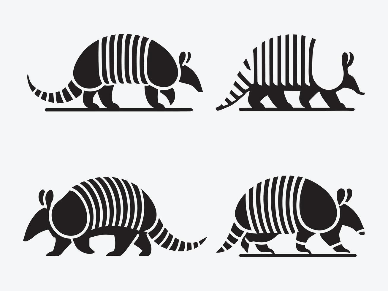 Armadillo Shape Graphic vector