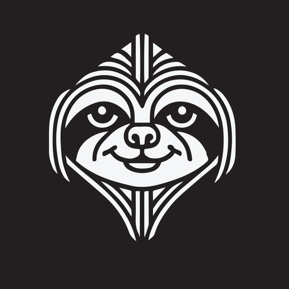 Sloth Head illustration vector