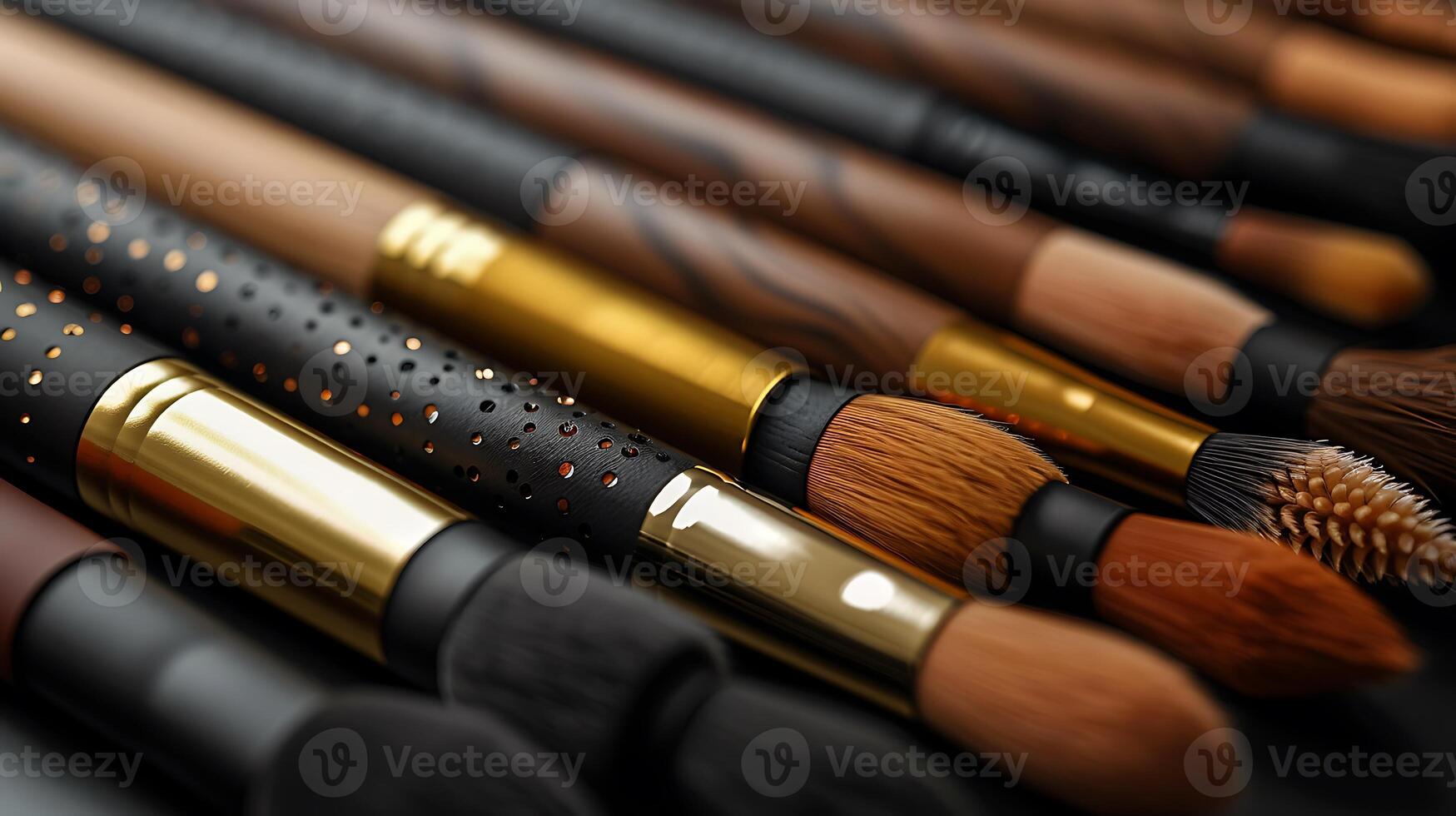 Lash adhesive brush mockup arranged neatly product presentation photo