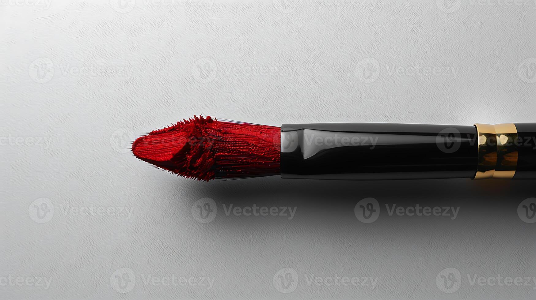 Lip brush mockup placed gracefully a white background photo