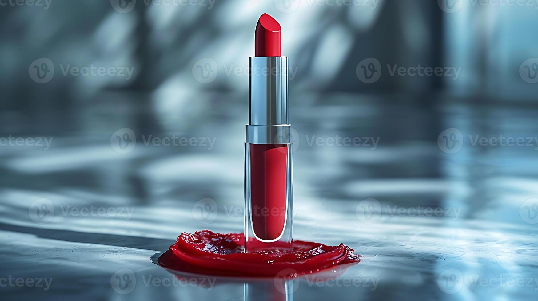 Lip tint mockup displayed attractively its packaging against a white isolated background photo