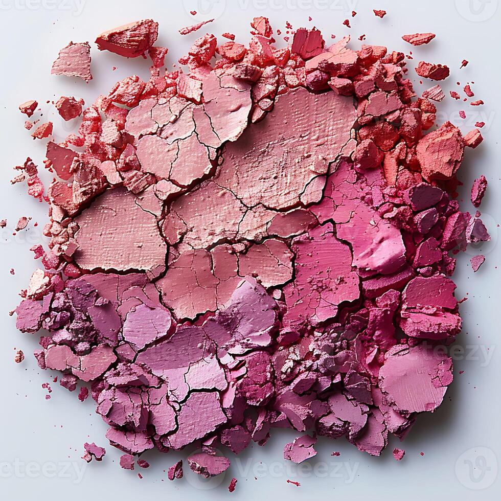 Mockup featuring vibrant blush palette with a white isolated background photo