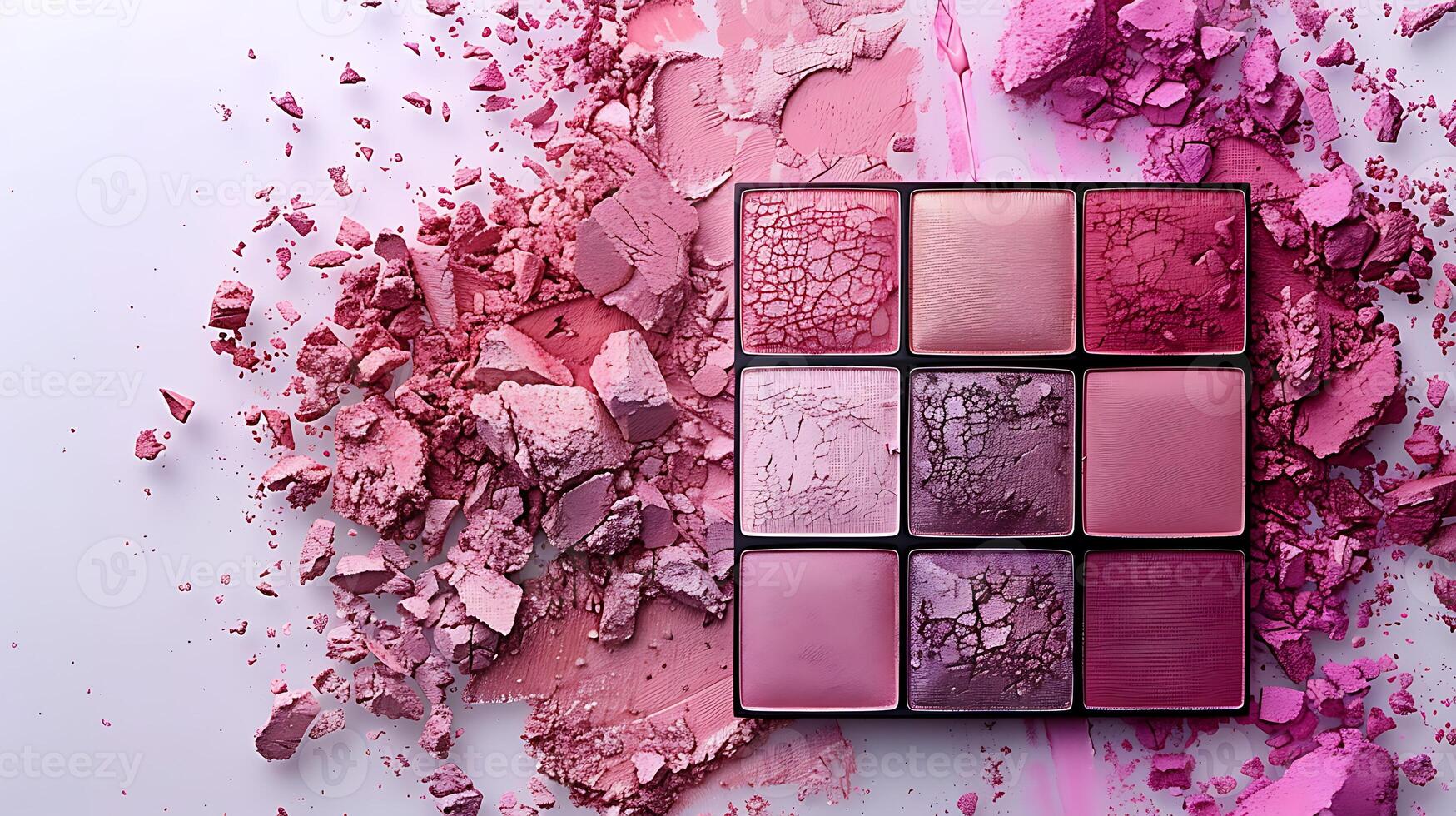 Mockup of blush palette on a white isolated background photo