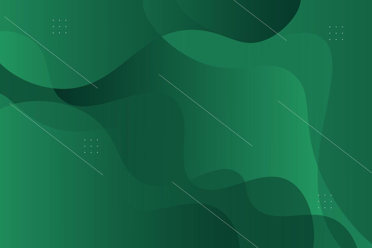 Green wave background with simple line shapes and patterns. Simple green wave design. Modern geometric shape concept. vector