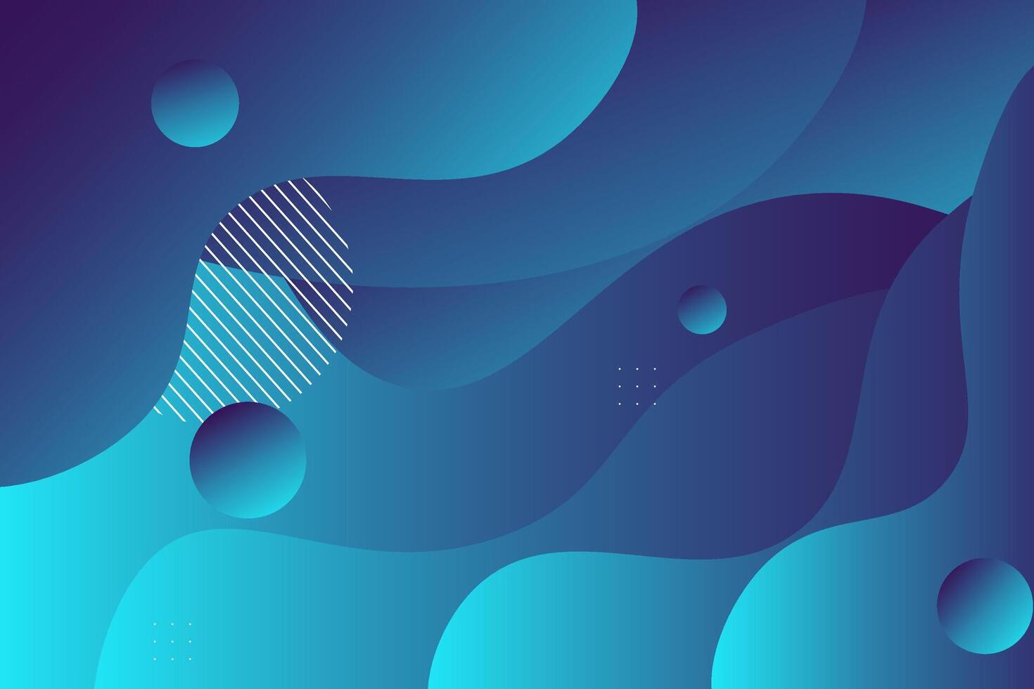 Colorful blue background with abstract waves with dynamic shape design and simple pattern. Eps10 vector