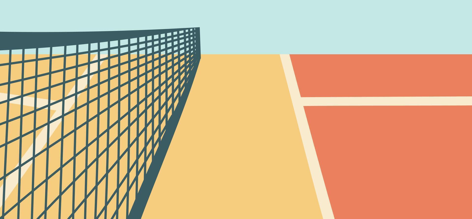 PiPickleball court banner. Concept of sport, activities, hobbies, leisure, healthy lifestyle. vector