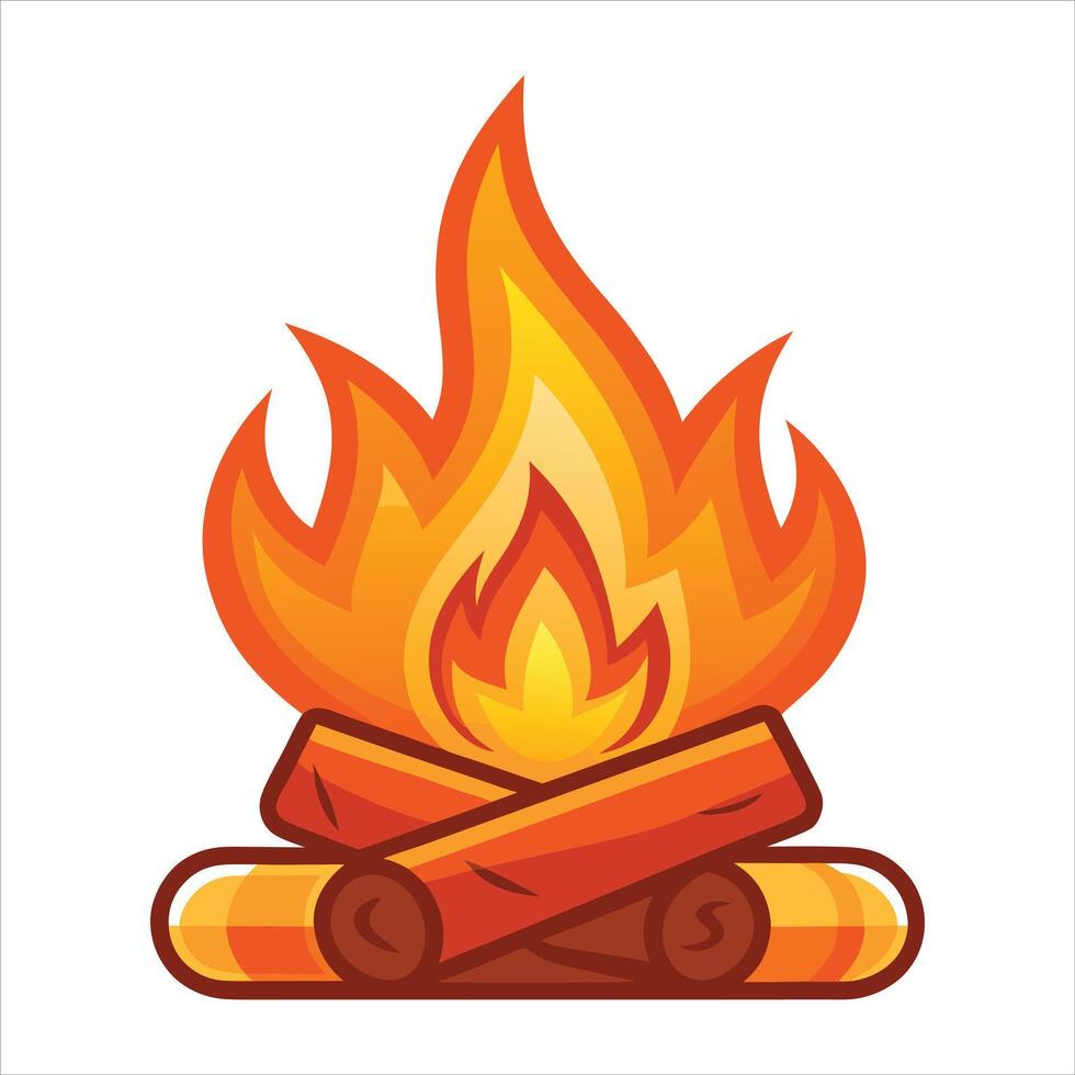 What is a Fire Ring for Camping vector