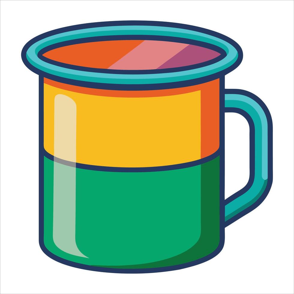 Camping cup design vector