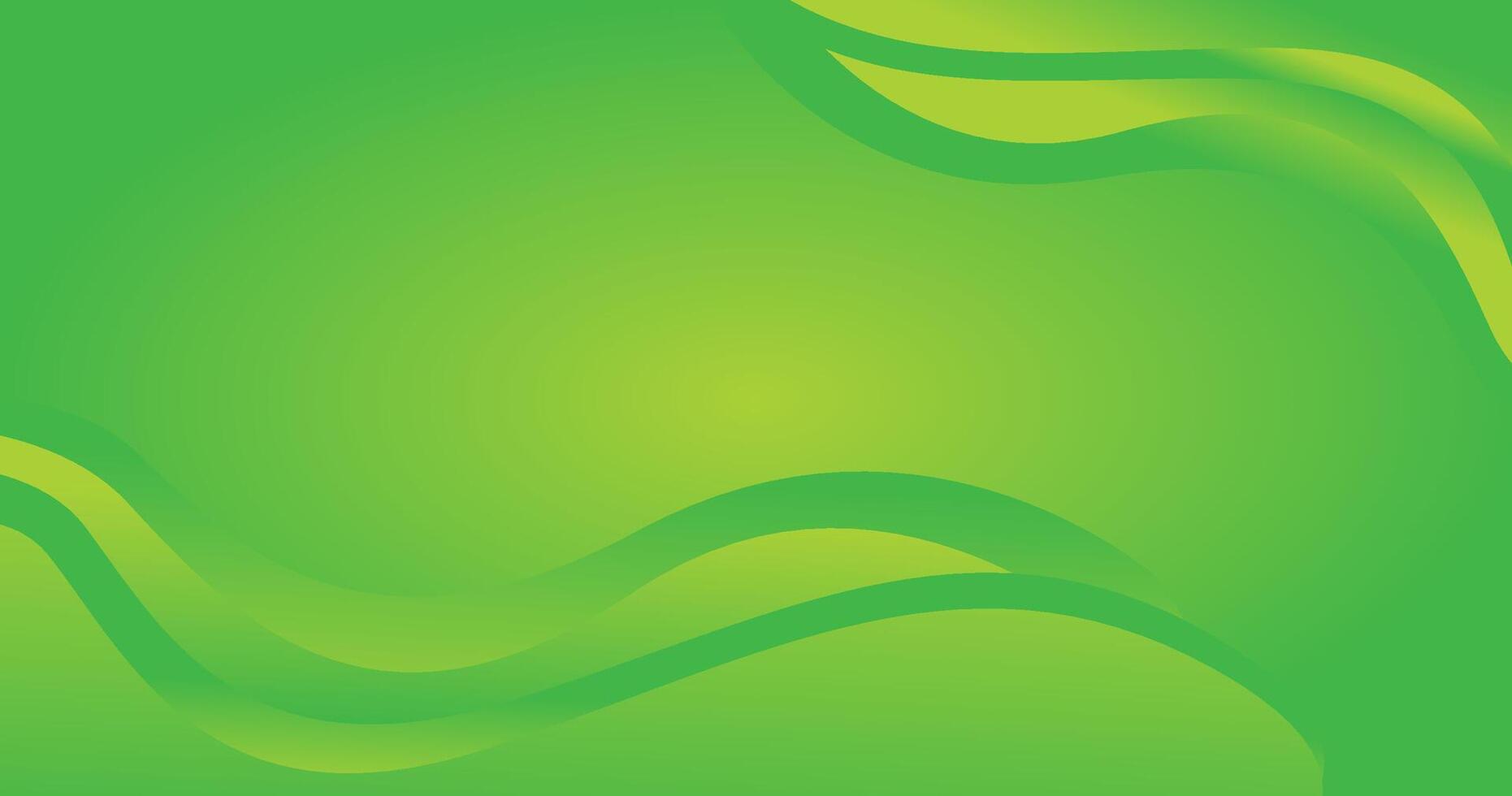 a green background waves vector