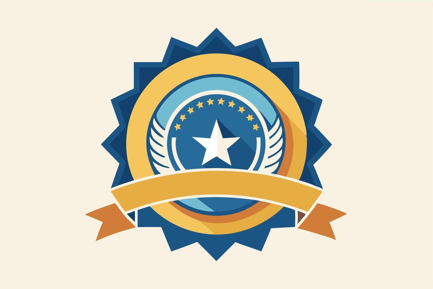 Awarding a Quality Seal of Approval Graphic vector