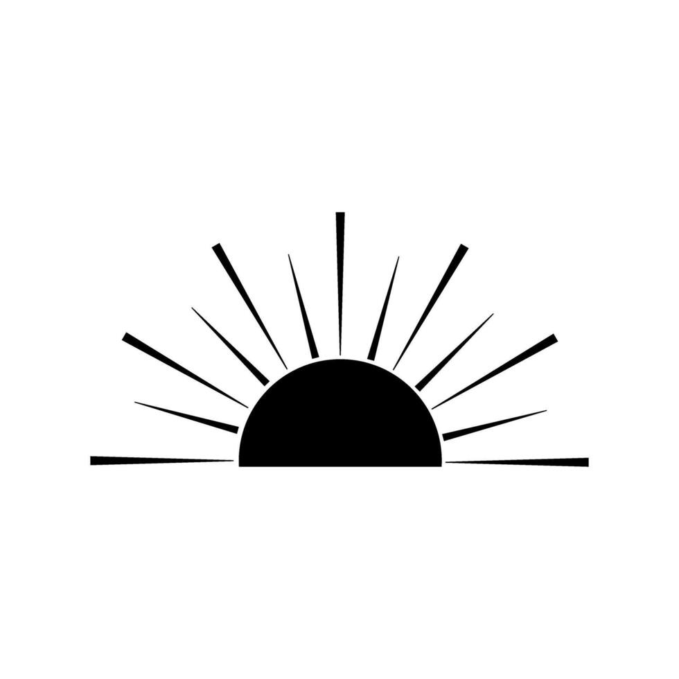 Sunset icon. illustration. Flat design style eps 10 vector