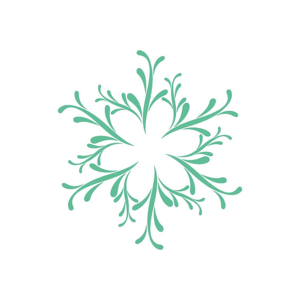 Decorative Floral Design Logo Template Illustration Design. EPS 10. vector