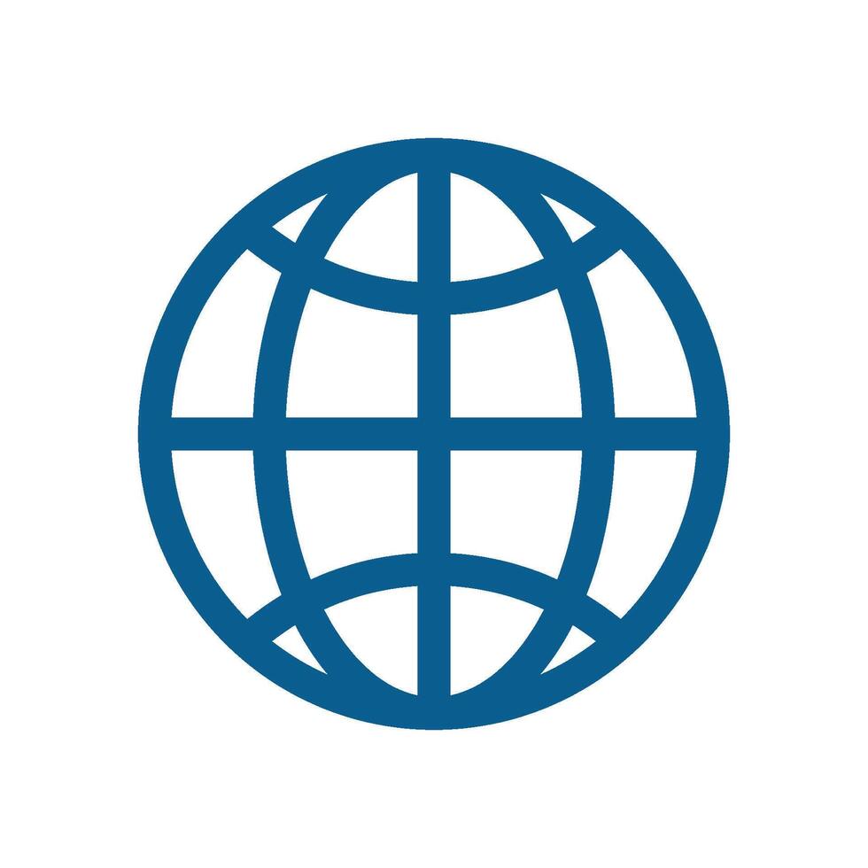 Globe Lines Logo Template for Communication Business Illustration Design. EPS 10. vector