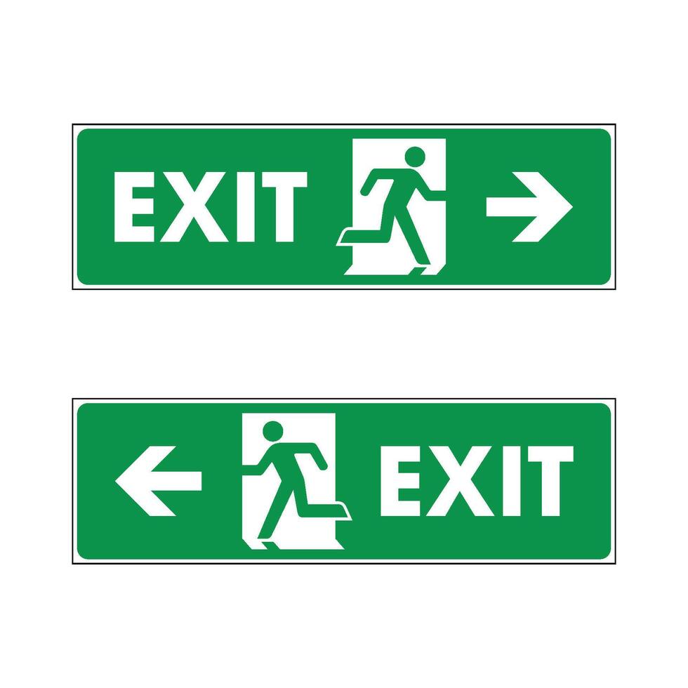 Exit Sign Logo Template Illustration Design. EPS 10. vector