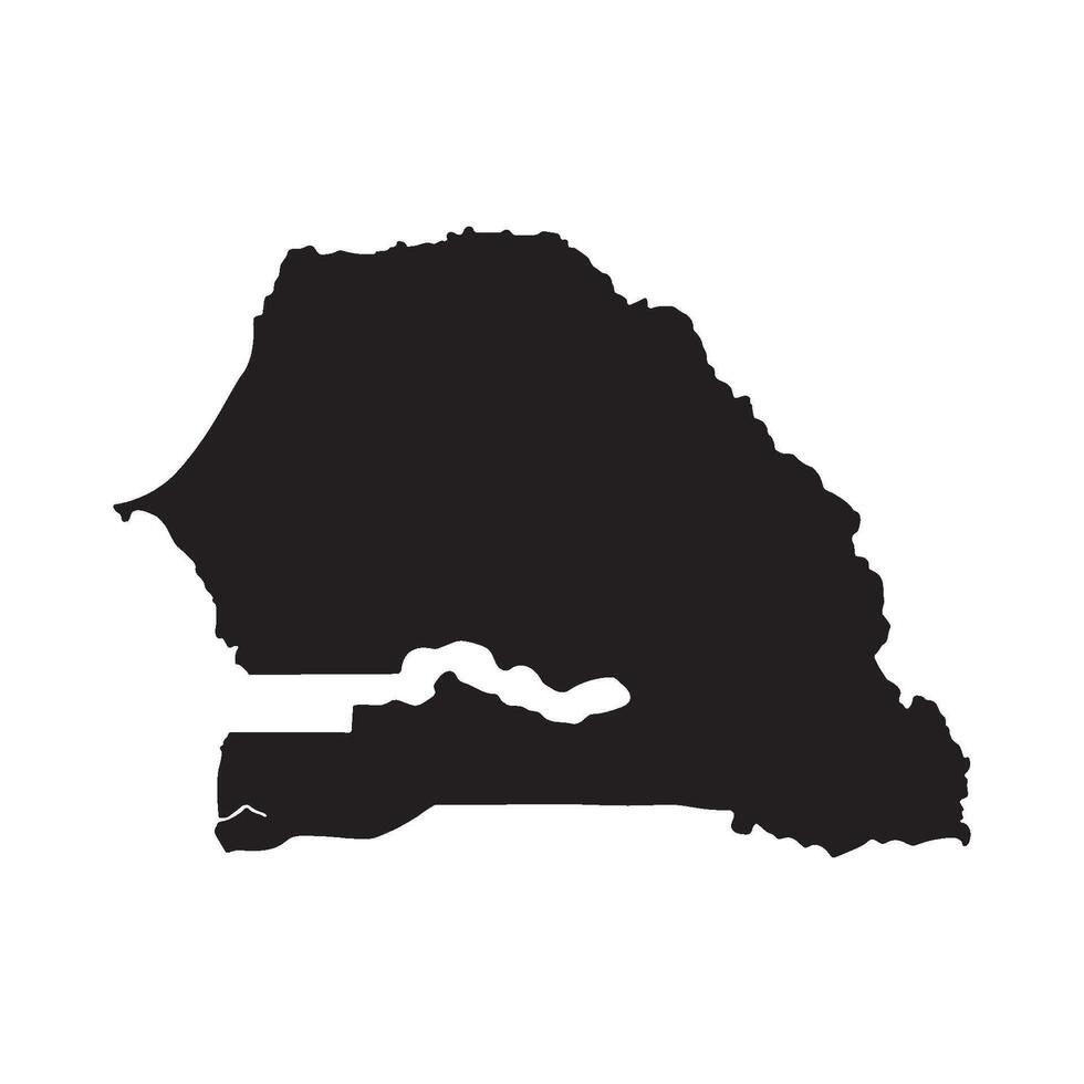 Senegal Map Icon Design vector