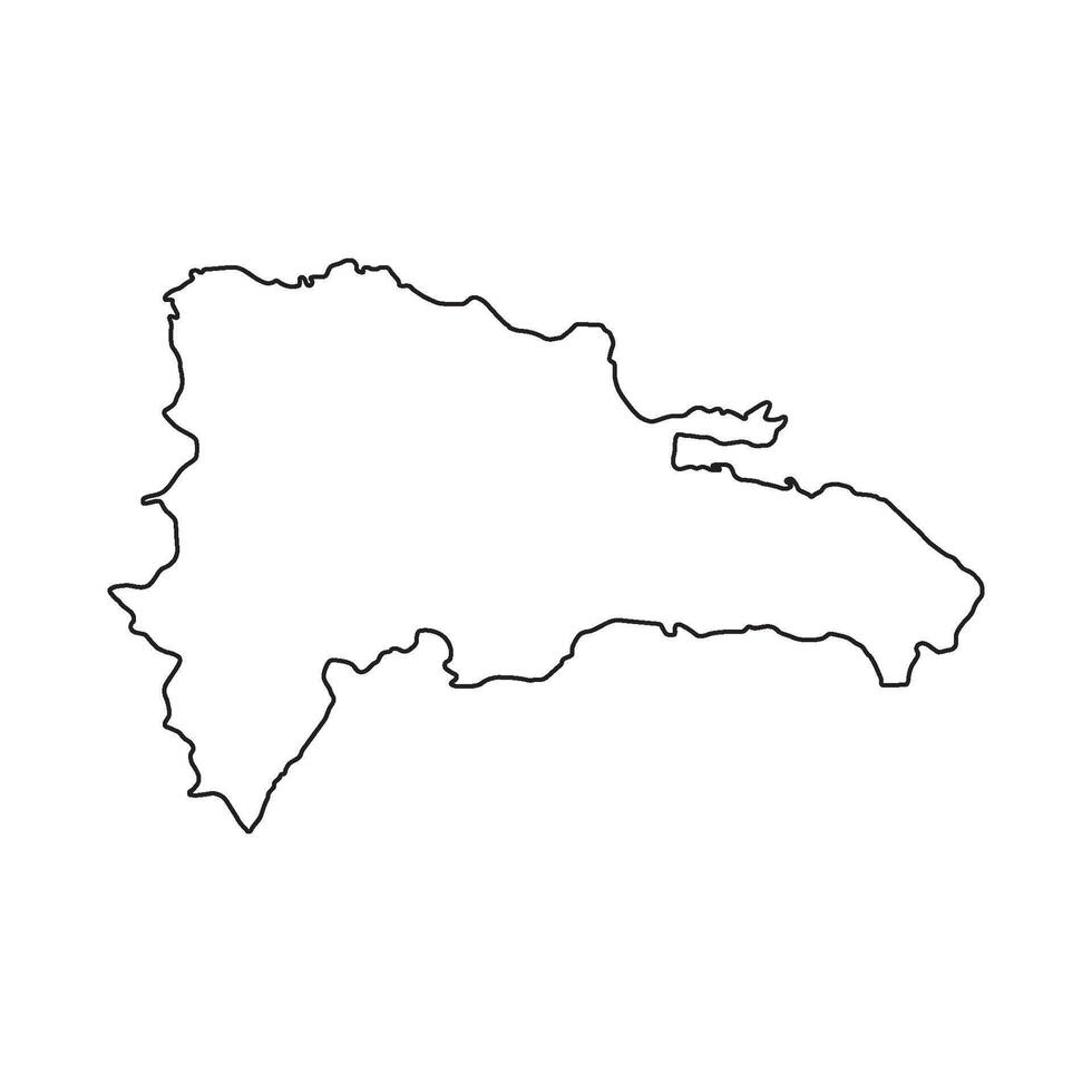 Dominican Republic Map Symbol Icon vector
