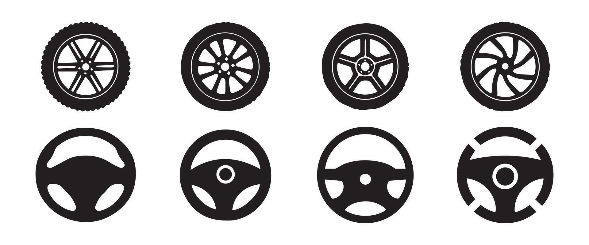 Wheel and steering vector
