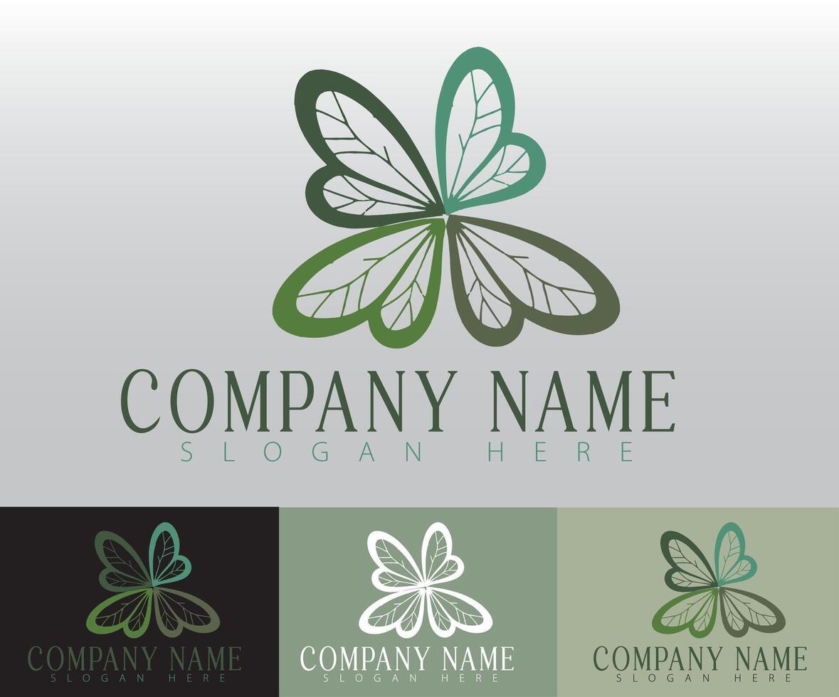 A captivating flower logo design that inspires trust and admiration, making it ideal for companies across diverse sectors. vector