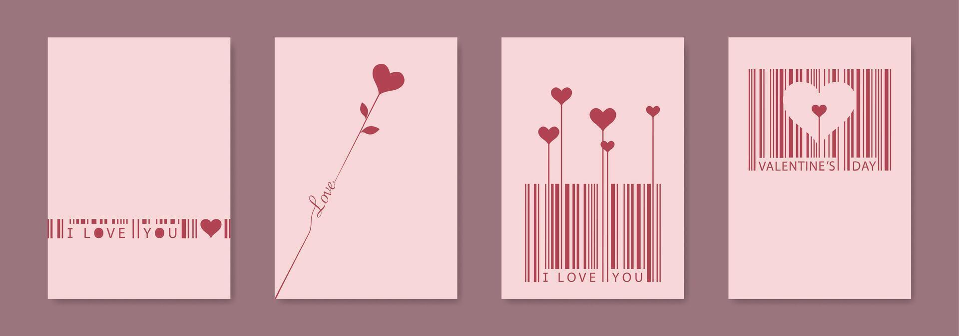I Love Valentines Card A4 I Love Valentines Card A4