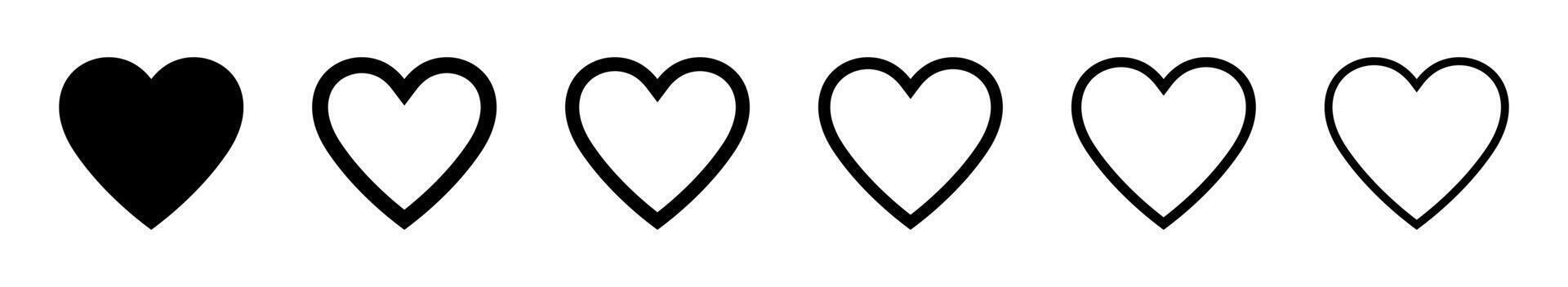 Heart icon, love icon. vector