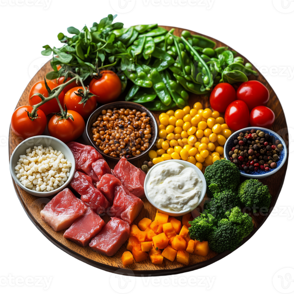 Assorted Fresh Ingredients for Healthy Cooking and Meal Prep png