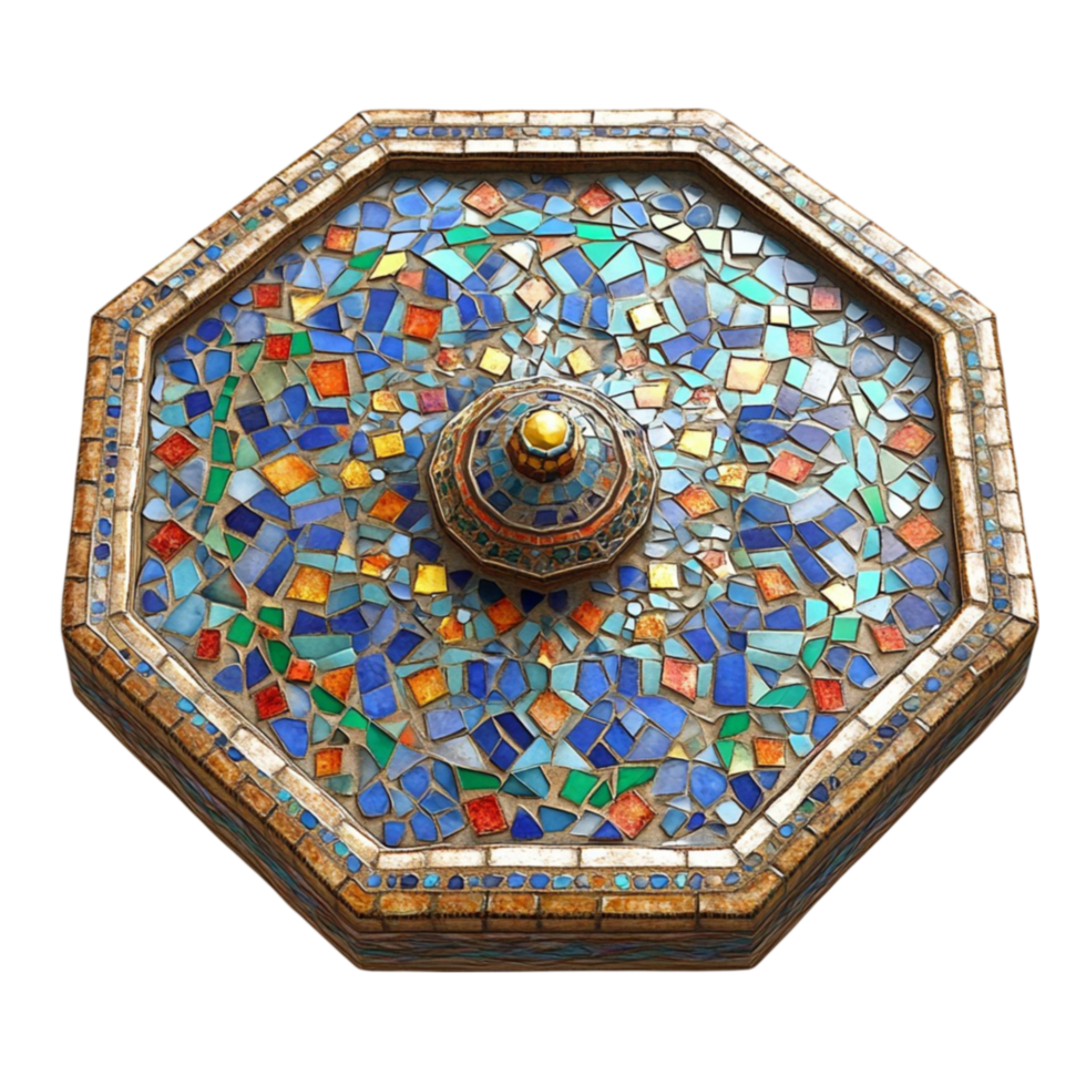 Hexagonal Mosaic Artwork png