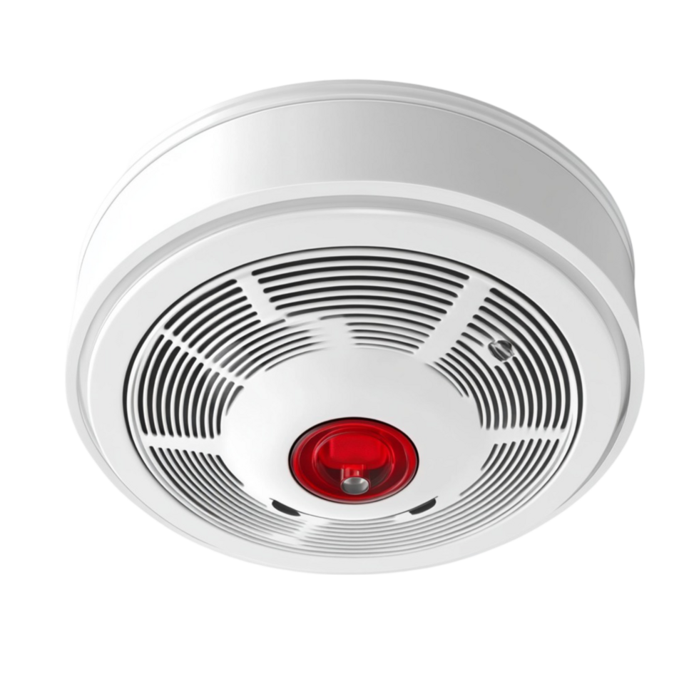 Round Smoke Detector Safety Device png
